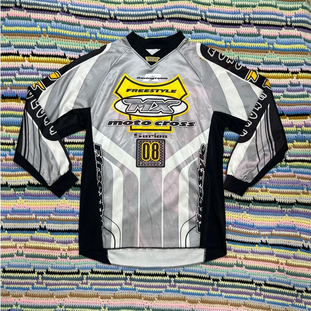 00s Freestyle MX Moto Cross 08 Racing Jersey Long Sleeve Tee